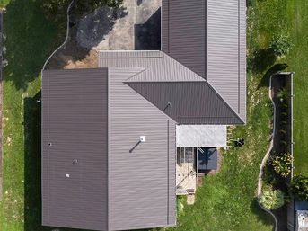 Wiseline Textured Tuff Rib Metal Roof Installed by Upright Construction Inc. based in Elgin County Ontario.