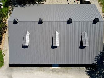 Wiseline Tuff Rib Metal Roof Installed by Upright Construction Inc. based in Elgin County Ontario.