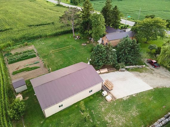 Wiseline Metal Roof, Metal Siding and Complete Structure Installed by Upright Construction Inc. based in Elgin County Ontario.