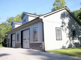 Wiseline Tuff Rib Metal Roof and Diamond Rib Metal Siding Installed by Upright Construction Inc. based in Elgin County Ontario.