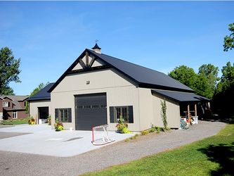 Wiseline Tuff Rib Metal Roof and Diamond Rib Metal Siding Installed by Upright Construction Inc. based in Elgin County Ontario.