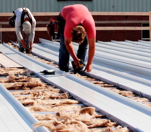 Wiseline Standing Seam Metal Roof Installed by Upright Construction Inc. based in Elgin County Ontario.