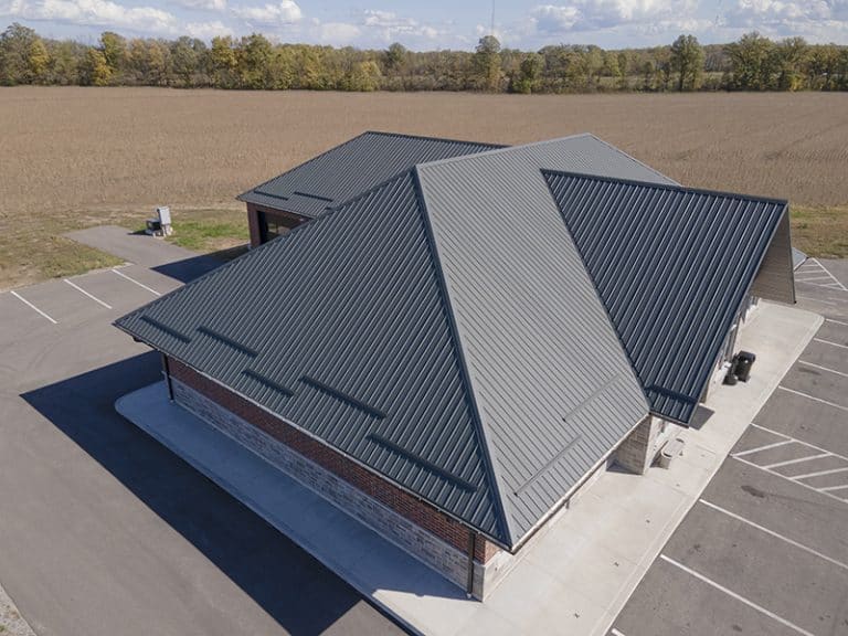 Wiseline Tuff Rib Metal Roof Installed by Upright Construction Inc. based in Elgin County Ontario.